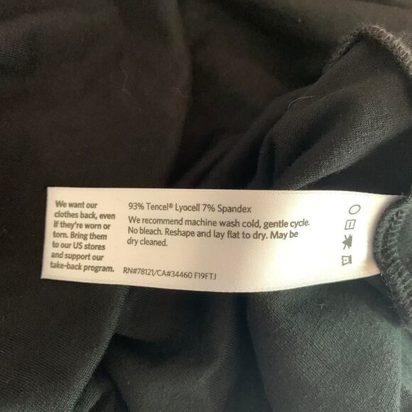 Eileen Fisher Black Tencel Turtleneck Dress Tunic Women’s SP Long Sleeve - Picture 7 of 8